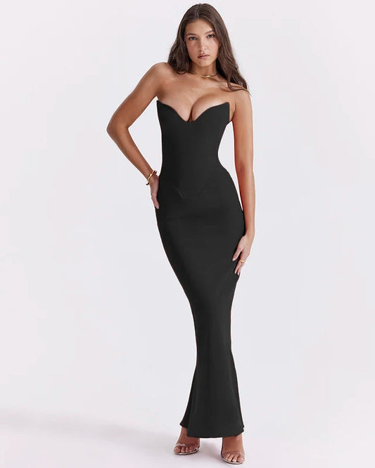 Amelie™ - Sweatheart Corset Tube Long Dress